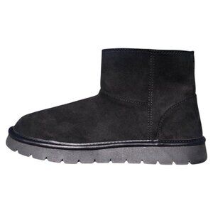 Women’s Black Faux Suede Ankle Boots